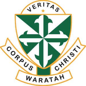 WARATAH Corpus Christi Primary School Crest Image